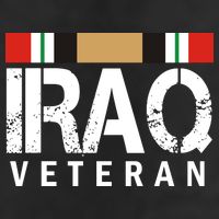 Iraq Veteran 7 Panel Mesh Trucker Snapback Hat