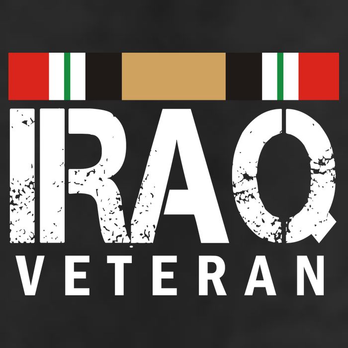 Iraq Veteran 7 Panel Mesh Trucker Snapback Hat