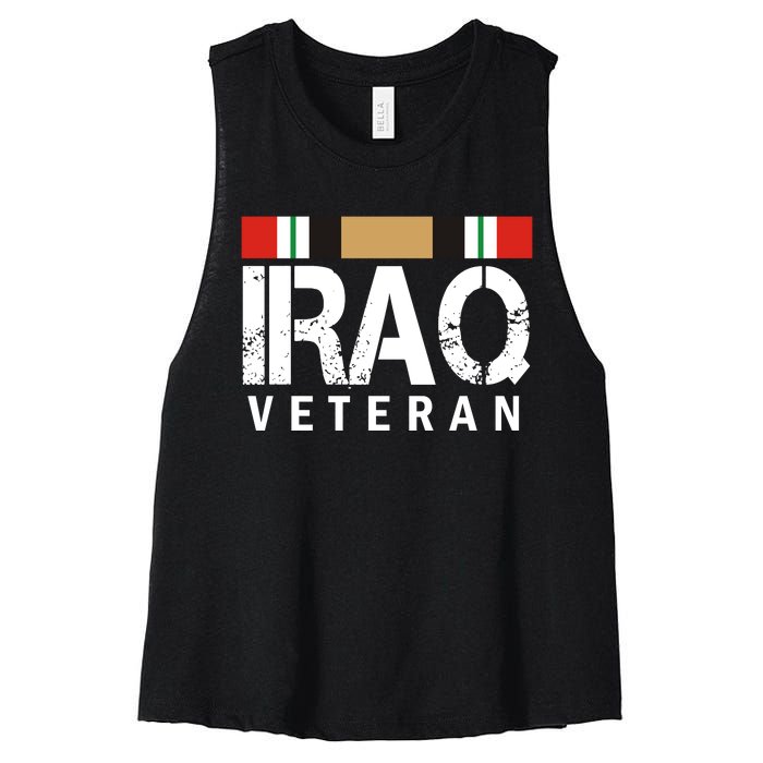 Iraq Veteran Women's Racerback Cropped Tank