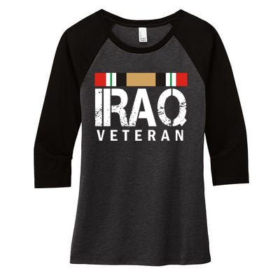 Iraq Veteran Women's Tri-Blend 3/4-Sleeve Raglan Shirt