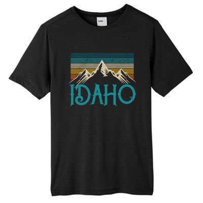 Idaho Vintage Mountains Nature Hiking Pride Souvenirs Gift Tall Fusion ChromaSoft Performance T-Shirt