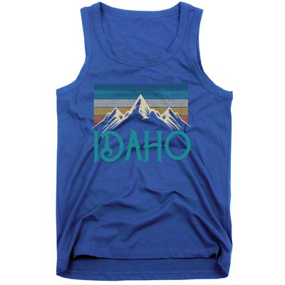 Idaho Vintage Mountains Nature Hiking Pride Souvenirs Gift Tank Top