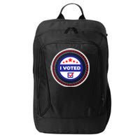 I Voted Nov 2024 Usa Elections Pro Democracy City Backpack