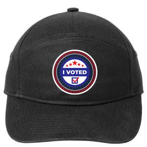 I Voted Nov 2024 Usa Elections Pro Democracy 7-Panel Snapback Hat