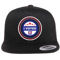 I Voted Nov 2024 Usa Elections Pro Democracy Flat Bill Trucker Hat