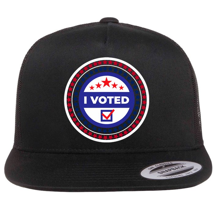 I Voted Nov 2024 Usa Elections Pro Democracy Flat Bill Trucker Hat