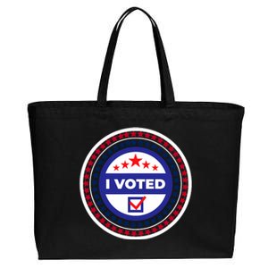 I Voted Nov 2024 Usa Elections Pro Democracy Cotton Canvas Jumbo Tote