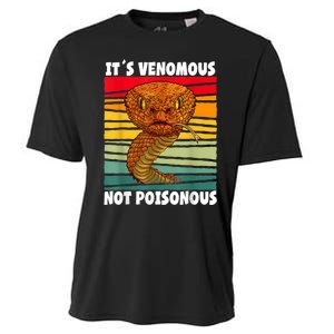 It´s Venomous Not Poisonous Retro Reptile Snake Cooling Performance Crew T-Shirt