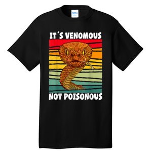 It´s Venomous Not Poisonous Retro Reptile Snake Tall T-Shirt