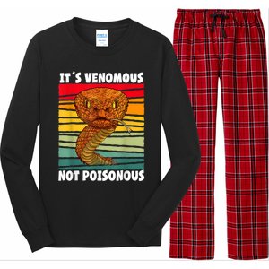 It´s Venomous Not Poisonous Retro Reptile Snake Long Sleeve Pajama Set