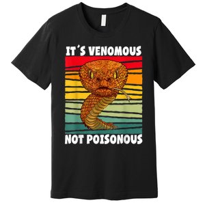 It´s Venomous Not Poisonous Retro Reptile Snake Premium T-Shirt