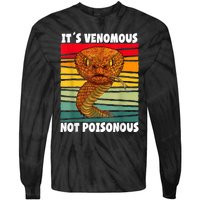 It´s Venomous Not Poisonous Retro Reptile Snake Tie-Dye Long Sleeve Shirt