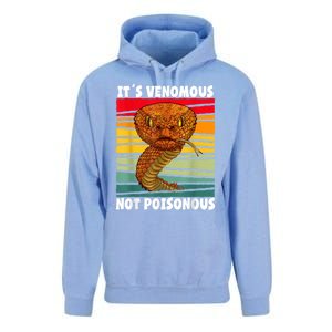 It´s Venomous Not Poisonous Retro Reptile Snake Unisex Surf Hoodie