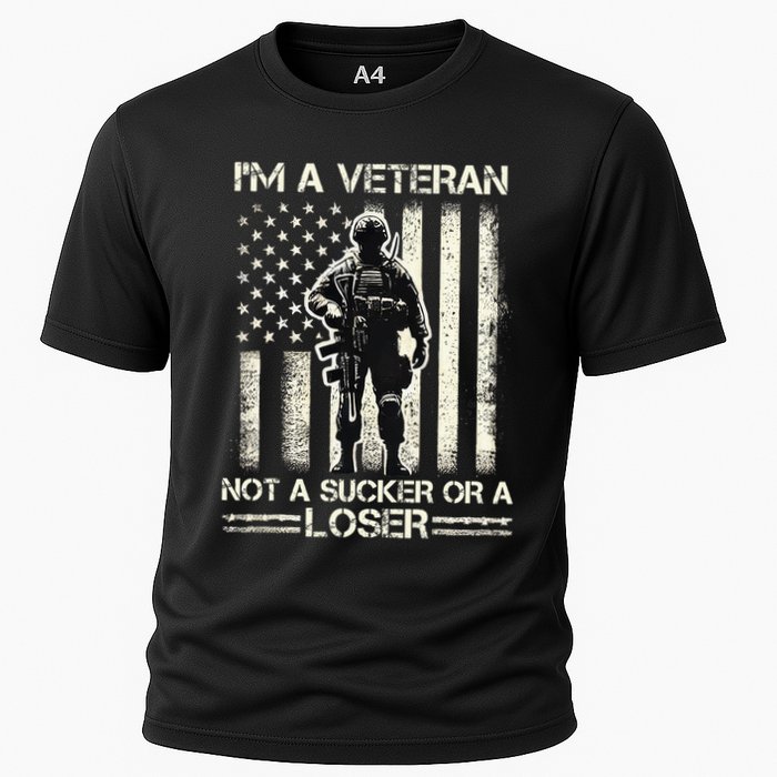 Im Veteran Not A Sucker Or A Loser Us Veteran Day Cooling Performance Crew T-Shirt