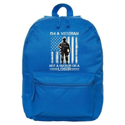 Im Veteran Not A Sucker Or A Loser Us Veteran Day 16 in Basic Backpack