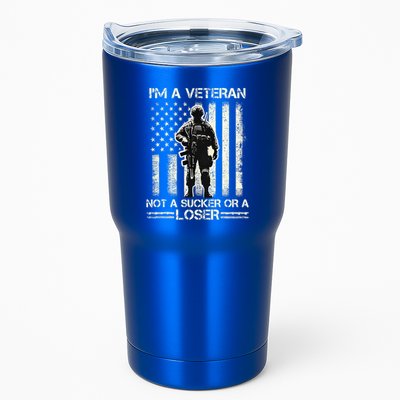 Im Veteran Not A Sucker Or A Loser Us Veteran Day Tumbler