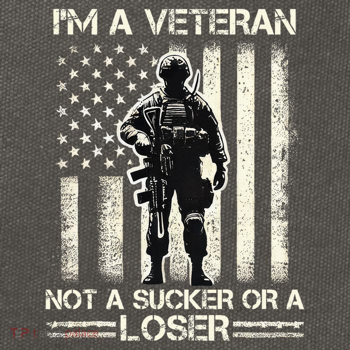 Im Veteran Not A Sucker Or A Loser Us Veteran Day Cotton Canvas Backpack