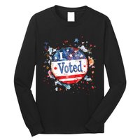 I Voted Nov 2024 Usa Elections Pro Democracy Long Sleeve Shirt