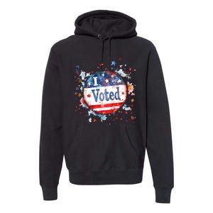 I Voted Nov 2024 Usa Elections Pro Democracy Premium Hoodie