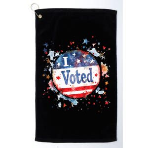 I Voted Nov 2024 Usa Elections Pro Democracy Platinum Collection Golf Towel