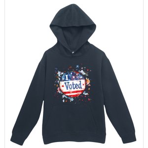 I Voted Nov 2024 Usa Elections Pro Democracy Urban Pullover Hoodie