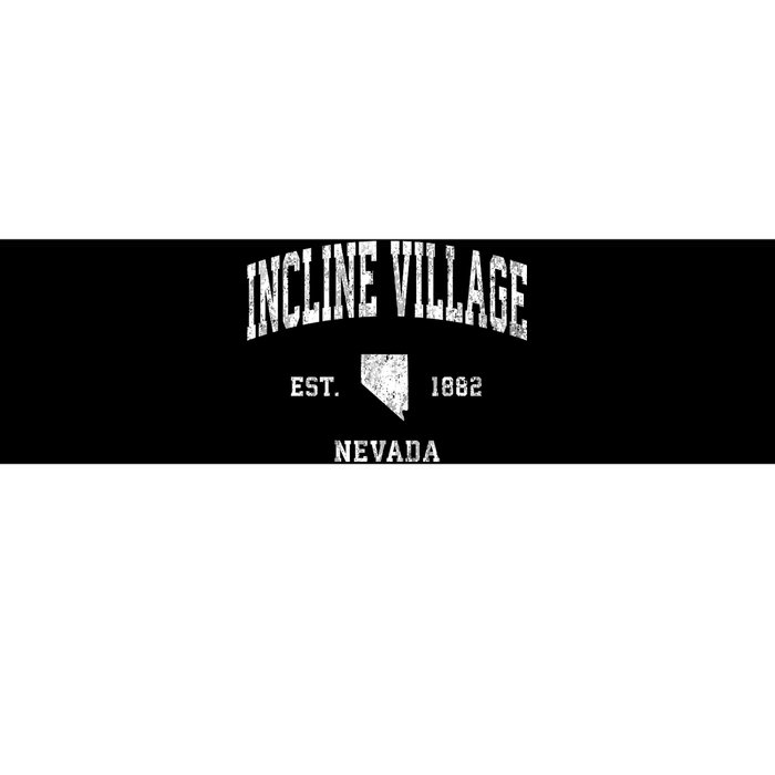 Incline Village Nevada Nv Vintage Athletic Bumper Sticker