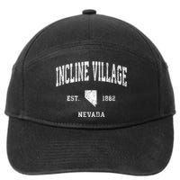 Incline Village Nevada Nv Vintage Athletic 7-Panel Snapback Hat