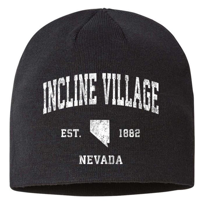 Incline Village Nevada Nv Vintage Athletic Sustainable Beanie