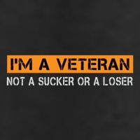 IM Veteran Not A Sucker Or A Loser Dad Papa Grandpa Gifts Cool Comfort Performance Bucket Hat