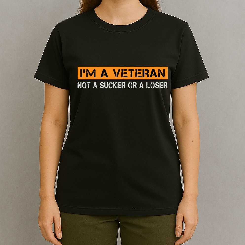 IM Veteran Not A Sucker Or A Loser Dad Papa Grandpa Gifts T-Shirt