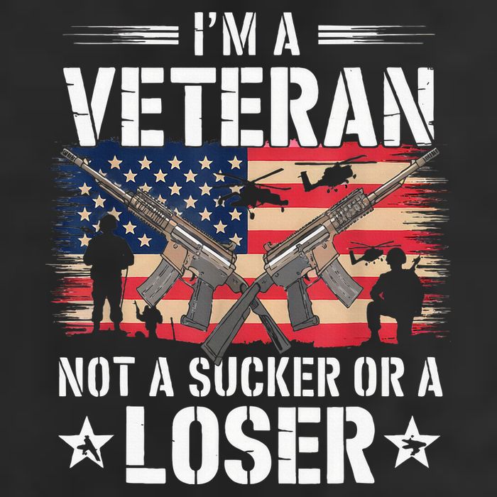 IM Veteran Not A Sucker Or A Loser Veteran Military Cool Comfort Performance Bucket Hat