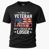 IM Veteran Not A Sucker Or A Loser Veteran Military Cooling Performance Crew T-Shirt