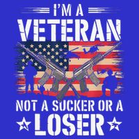 IM Veteran Not A Sucker Or A Loser Veteran Military Tall Hoodie