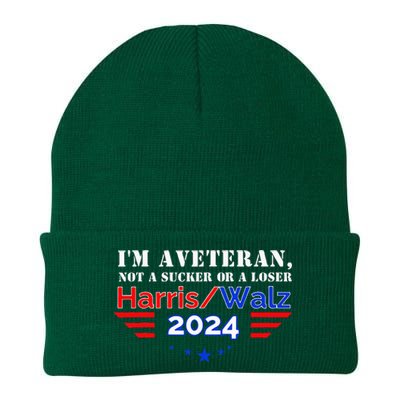 IM Veteran Not A Sucker Or A Loser Knit Cap Winter Beanie