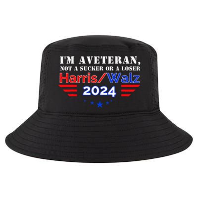 IM Veteran Not A Sucker Or A Loser Cool Comfort Performance Bucket Hat