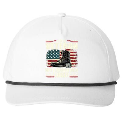 IM Veteran Not A Sucker Or A Loser Us Veteran Day Snapback Five-Panel Rope Hat