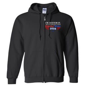 IM Veteran Not A Sucker Or A Loser Full Zip Hoodie