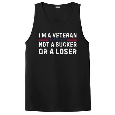 IM Veteran Not A Sucker Or A Loser Gift PosiCharge Competitor Tank