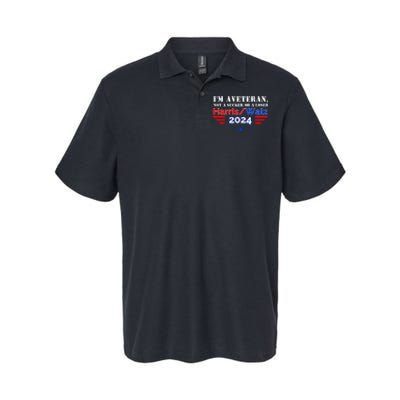 Im Veteran Not A Sucker Or A Loser Harris Walz 2024 Softstyle Adult Sport Polo