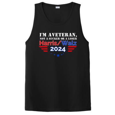 Im Veteran Not A Sucker Or A Loser Harris Walz 2024 PosiCharge Competitor Tank