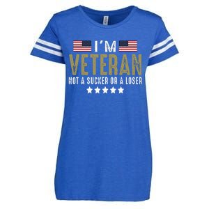 IM Veteran Not A Sucker Or A Loser Veteran Day Enza Ladies Jersey Football T-Shirt