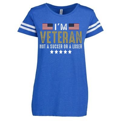 IM Veteran Not A Sucker Or A Loser Veteran Day Enza Ladies Jersey Football T-Shirt