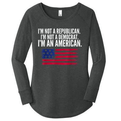 Independent Voter Not Republican Not Democrat American Women's Perfect Tri Tunic Long Sleeve Shirt