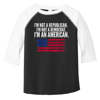 Independent Voter Not Republican Not Democrat American Toddler Fine Jersey T-Shirt