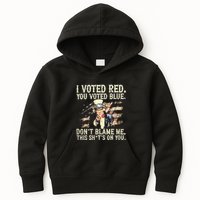 I Voted Red You Voted Blue DonT Blame Me This ShitS On You Kids Hoodie