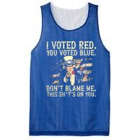 I Voted Red You Voted Blue DonT Blame Me Mesh Reversible Basketball Jersey Tank