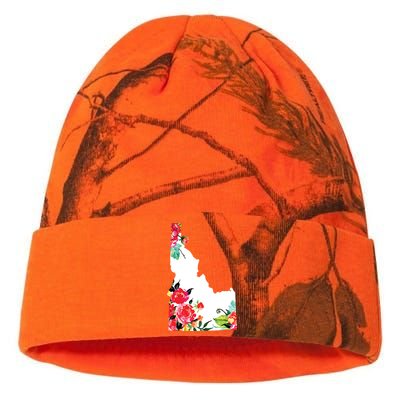 Idaho Vintage Rose State Map Pride Patriotic Floral Idaho Kati Licensed 12" Camo Beanie