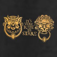 ItS Very Rude To Stare Labyrinth Knockers Gift Adult Drive Performance Visor