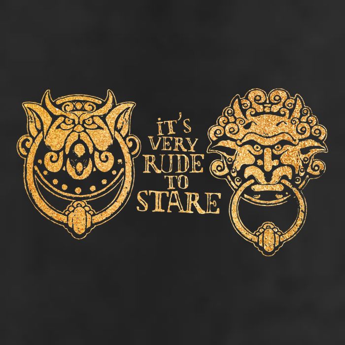 ItS Very Rude To Stare Labyrinth Knockers Gift Adult Drive Performance Visor