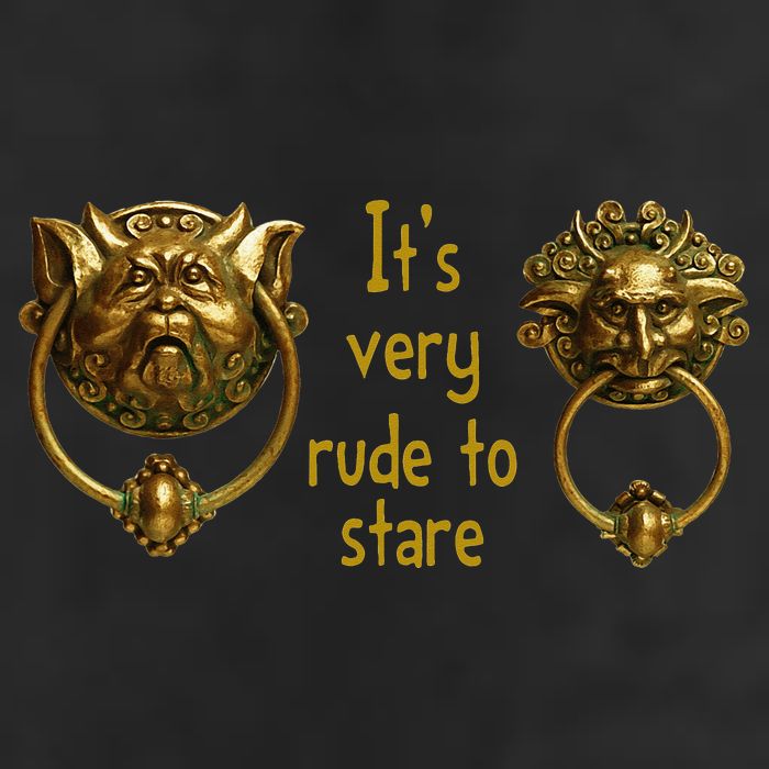 It's Very Rude To Stare Labyrinth Knockers Gift Adult Drive Performance Visor